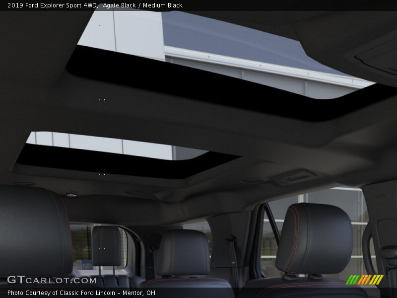 Agate Black / Medium Black 2019 Ford Explorer Sport 4WD