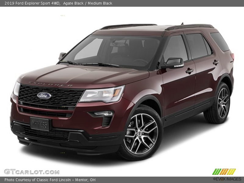 Agate Black / Medium Black 2019 Ford Explorer Sport 4WD