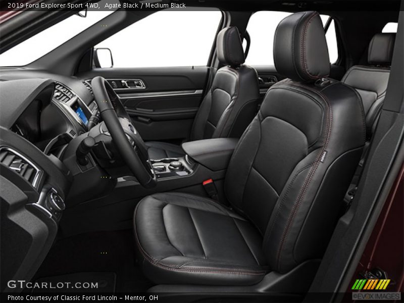 Agate Black / Medium Black 2019 Ford Explorer Sport 4WD