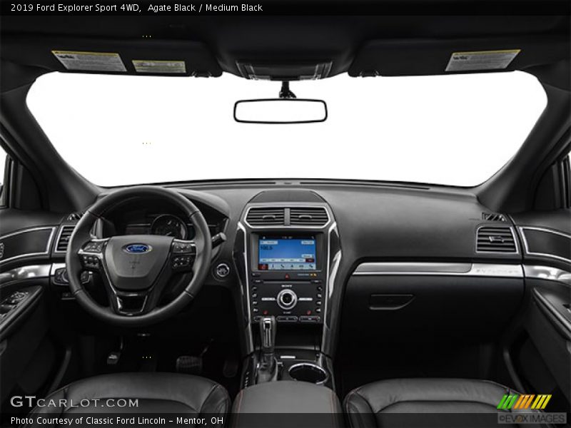 Agate Black / Medium Black 2019 Ford Explorer Sport 4WD