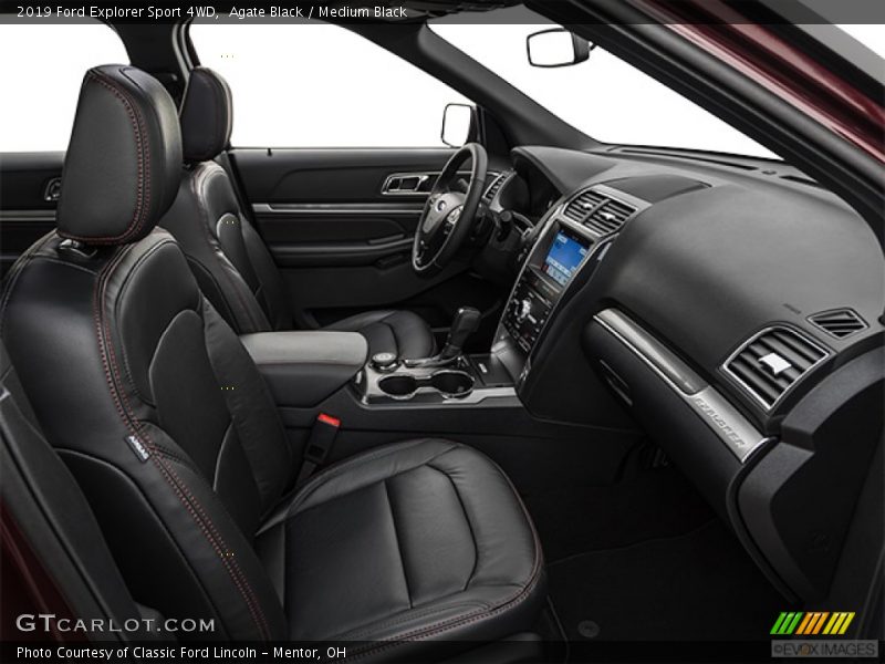 Agate Black / Medium Black 2019 Ford Explorer Sport 4WD