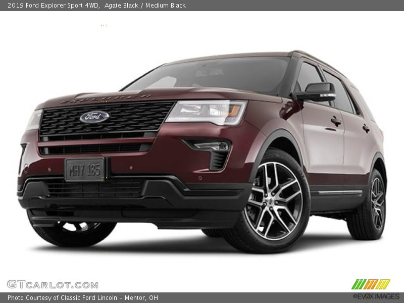 Agate Black / Medium Black 2019 Ford Explorer Sport 4WD