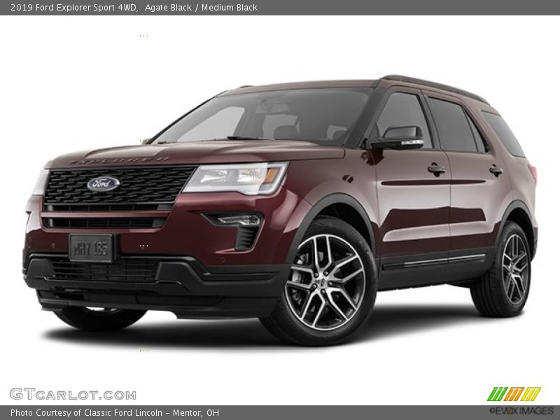 Agate Black / Medium Black 2019 Ford Explorer Sport 4WD