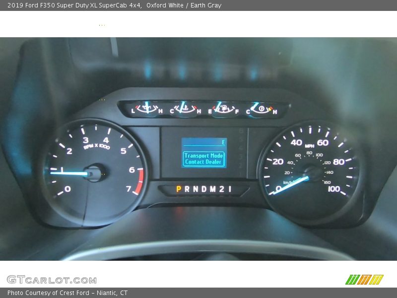 Oxford White / Earth Gray 2019 Ford F350 Super Duty XL SuperCab 4x4