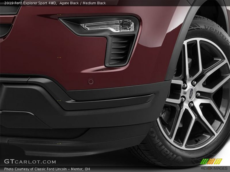 Agate Black / Medium Black 2019 Ford Explorer Sport 4WD