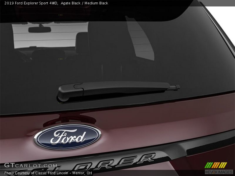 Agate Black / Medium Black 2019 Ford Explorer Sport 4WD