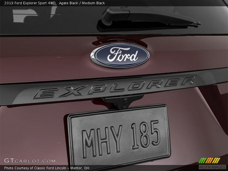 Agate Black / Medium Black 2019 Ford Explorer Sport 4WD