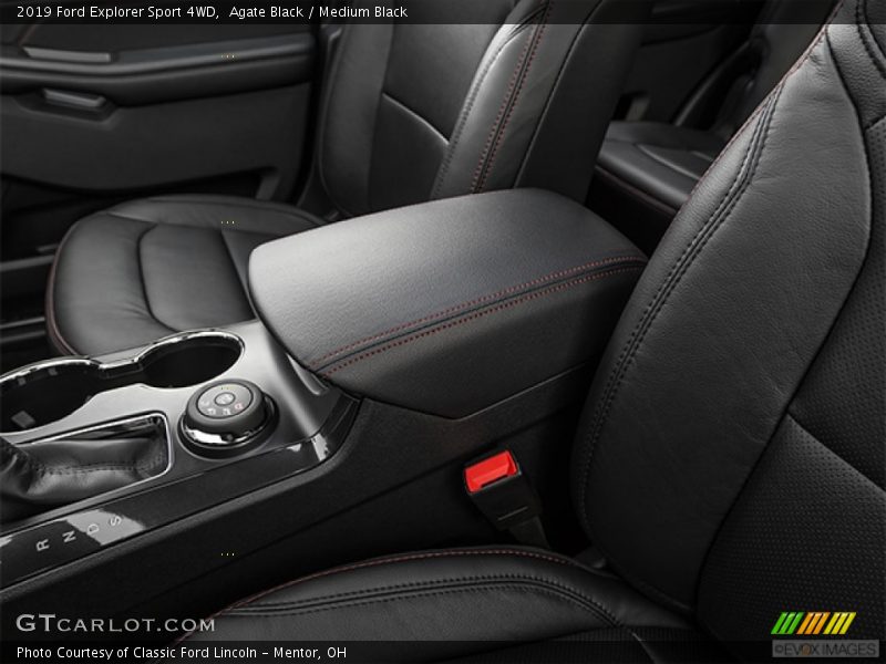 Agate Black / Medium Black 2019 Ford Explorer Sport 4WD