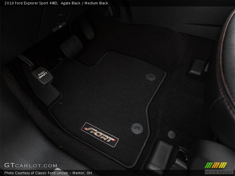 Agate Black / Medium Black 2019 Ford Explorer Sport 4WD