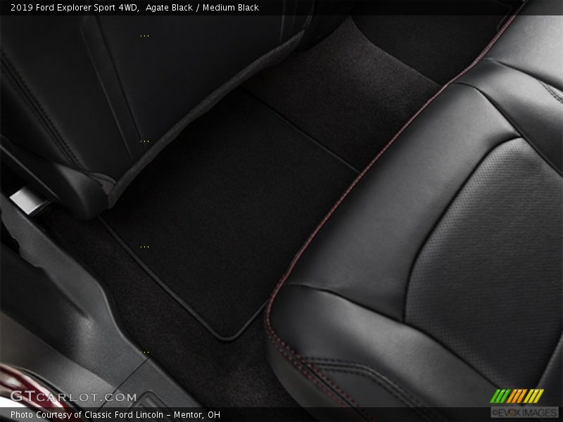 Agate Black / Medium Black 2019 Ford Explorer Sport 4WD