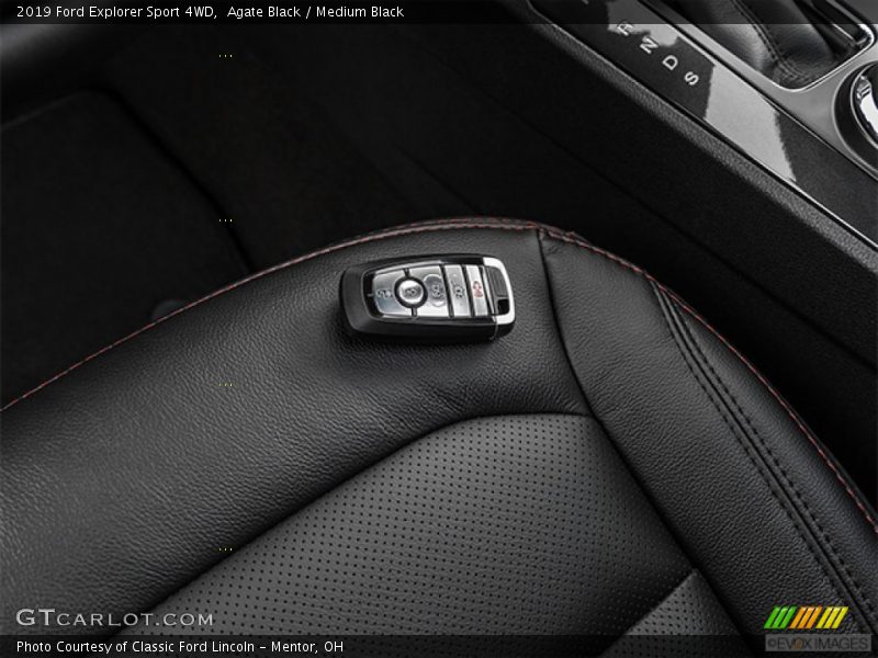 Agate Black / Medium Black 2019 Ford Explorer Sport 4WD