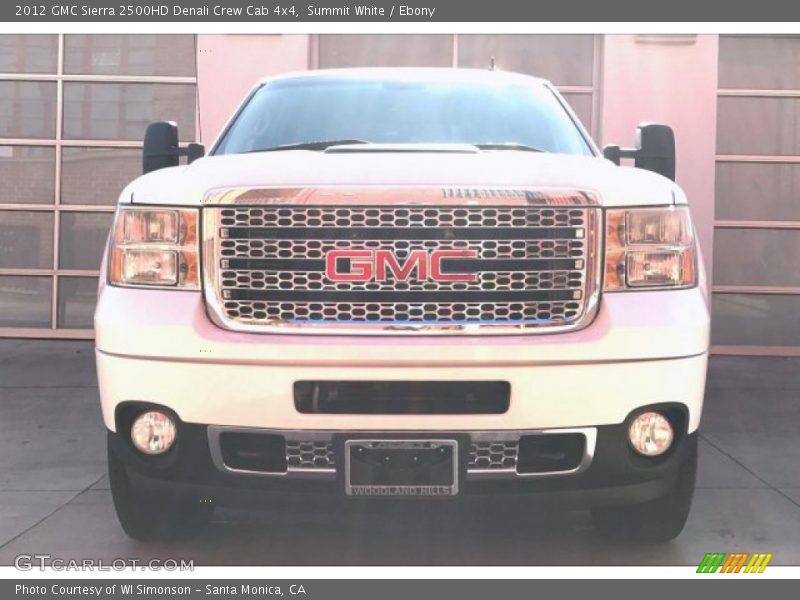 Summit White / Ebony 2012 GMC Sierra 2500HD Denali Crew Cab 4x4