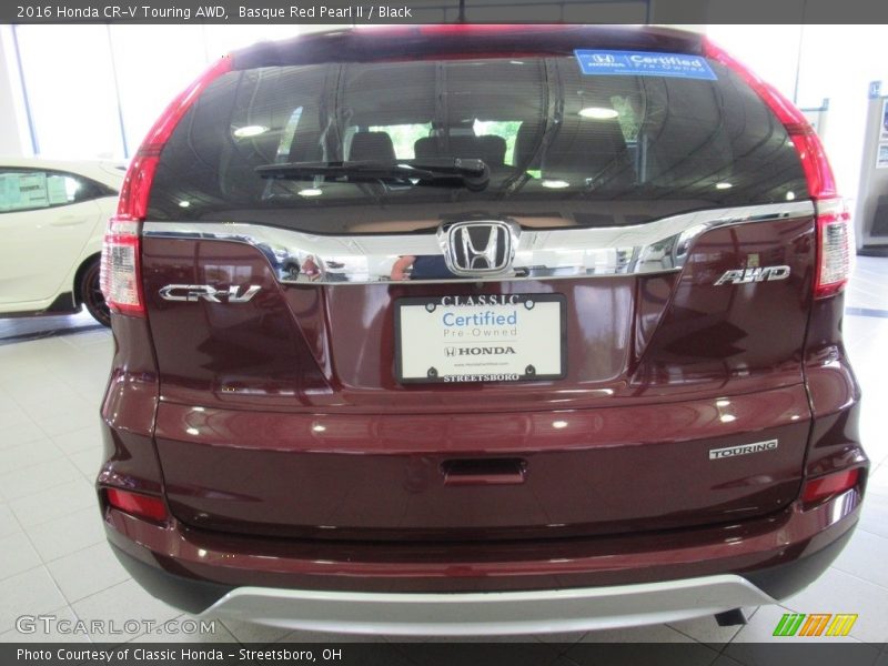 Basque Red Pearl II / Black 2016 Honda CR-V Touring AWD