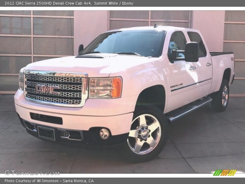 Summit White / Ebony 2012 GMC Sierra 2500HD Denali Crew Cab 4x4