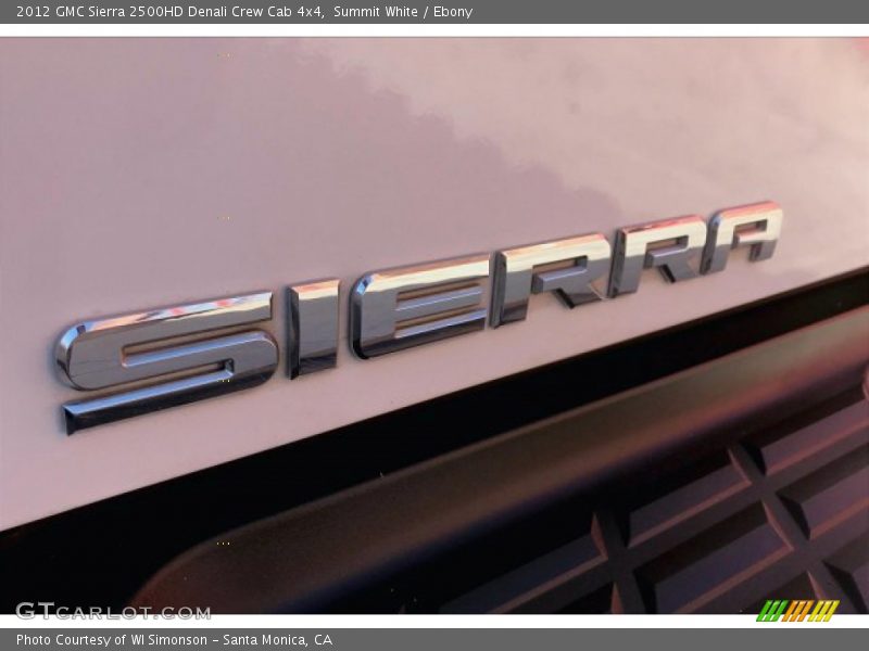 Summit White / Ebony 2012 GMC Sierra 2500HD Denali Crew Cab 4x4