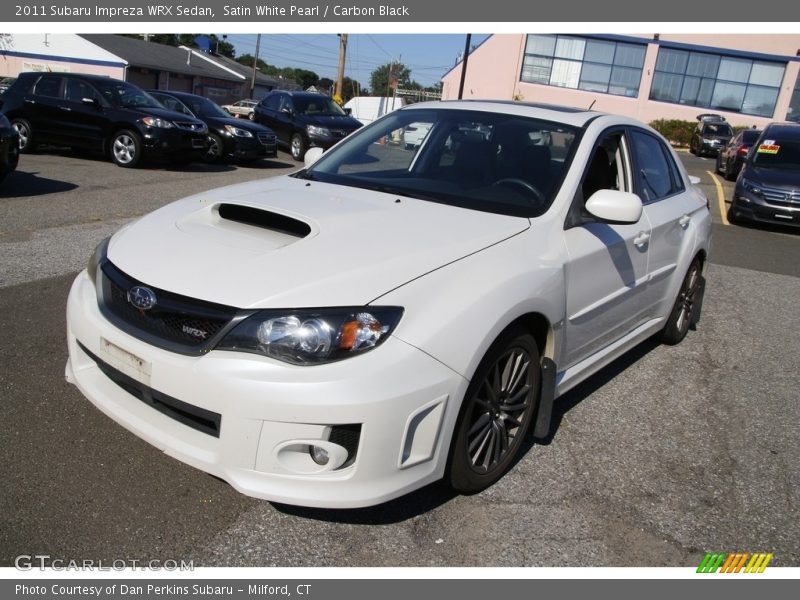 Satin White Pearl / Carbon Black 2011 Subaru Impreza WRX Sedan