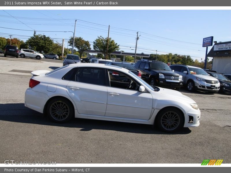 Satin White Pearl / Carbon Black 2011 Subaru Impreza WRX Sedan