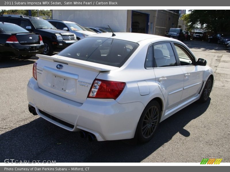 Satin White Pearl / Carbon Black 2011 Subaru Impreza WRX Sedan