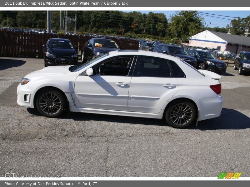 Satin White Pearl / Carbon Black 2011 Subaru Impreza WRX Sedan