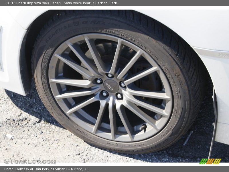 Satin White Pearl / Carbon Black 2011 Subaru Impreza WRX Sedan