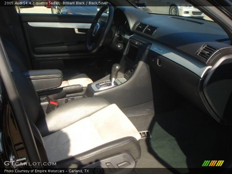 Brilliant Black / Black/Silver 2005 Audi S4 4.2 quattro Sedan