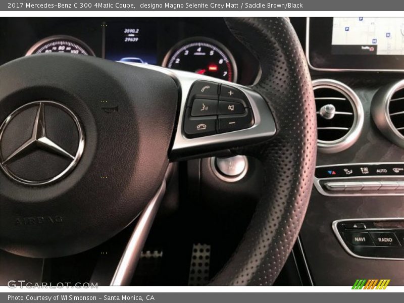 designo Magno Selenite Grey Matt / Saddle Brown/Black 2017 Mercedes-Benz C 300 4Matic Coupe