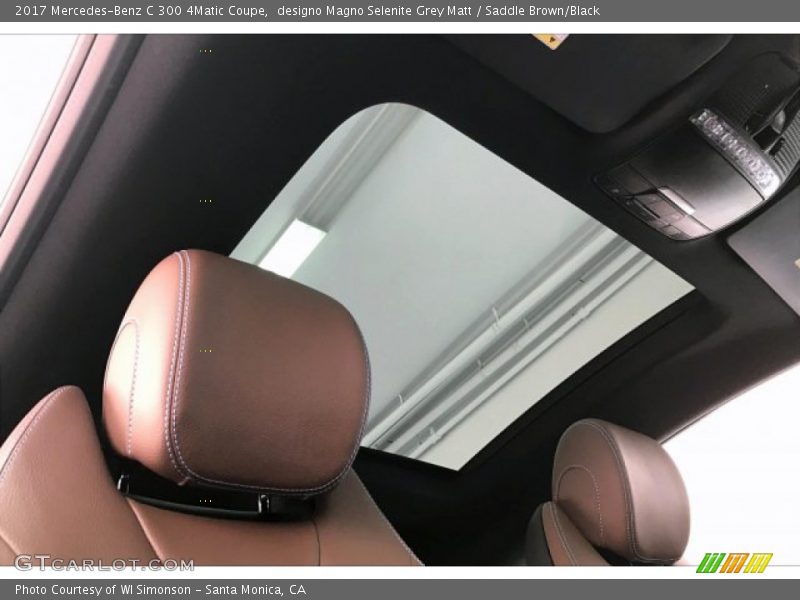 designo Magno Selenite Grey Matt / Saddle Brown/Black 2017 Mercedes-Benz C 300 4Matic Coupe