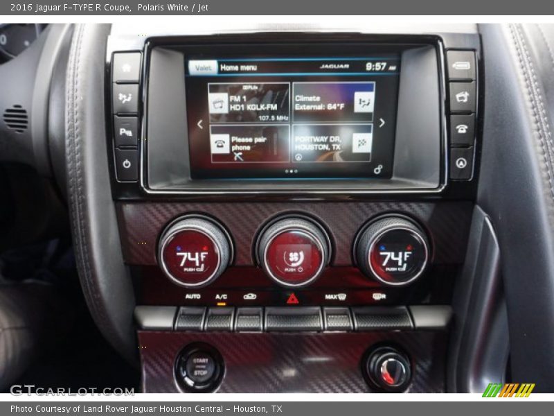Polaris White / Jet 2016 Jaguar F-TYPE R Coupe
