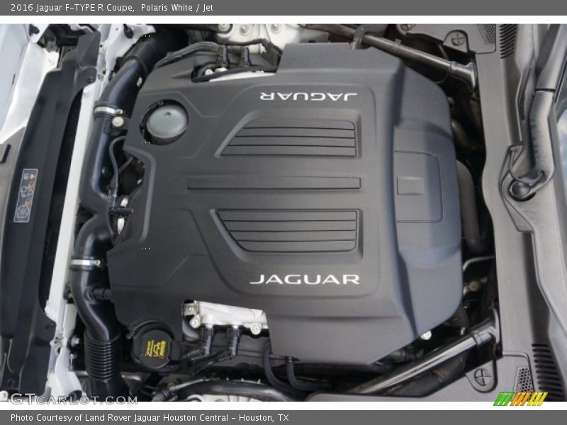Polaris White / Jet 2016 Jaguar F-TYPE R Coupe