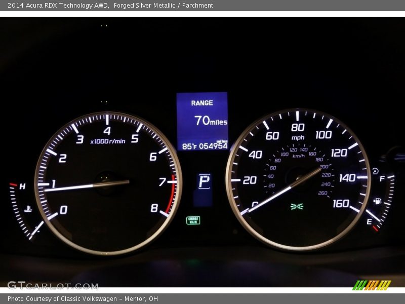 Forged Silver Metallic / Parchment 2014 Acura RDX Technology AWD