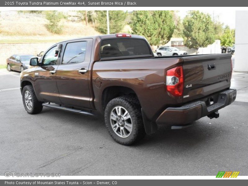 Sunset Bronze Mica / Black 2015 Toyota Tundra Platinum CrewMax 4x4