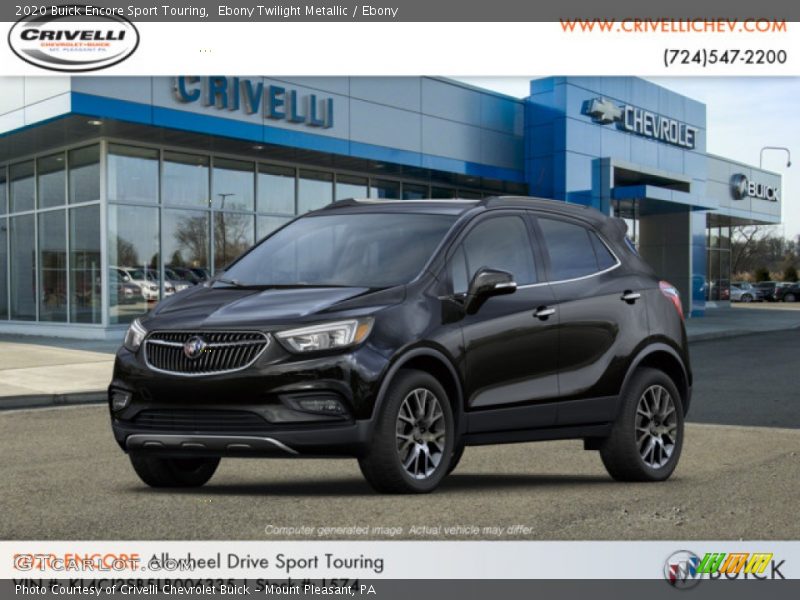 Ebony Twilight Metallic / Ebony 2020 Buick Encore Sport Touring