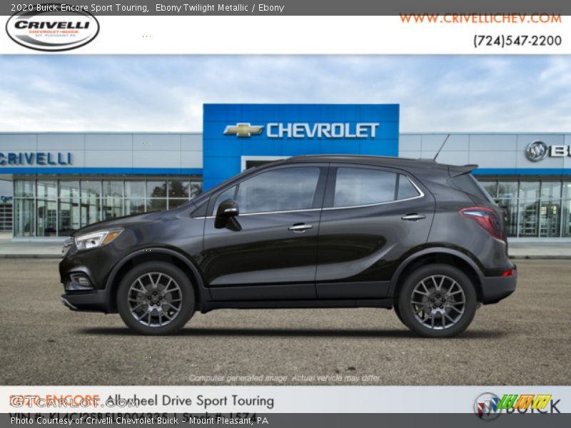 Ebony Twilight Metallic / Ebony 2020 Buick Encore Sport Touring