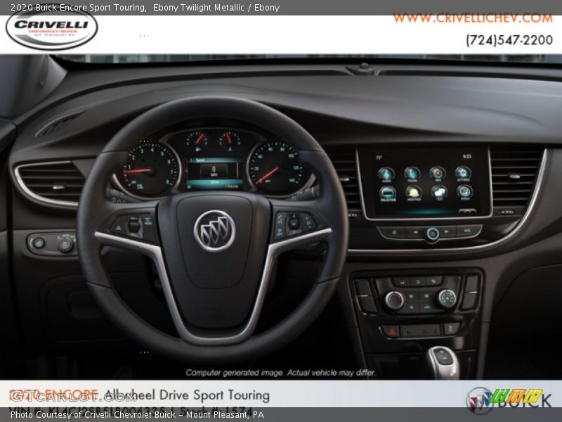 Ebony Twilight Metallic / Ebony 2020 Buick Encore Sport Touring