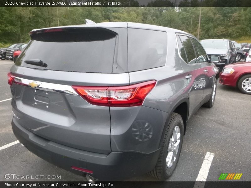 Satin Steel Metallic / Jet Black 2020 Chevrolet Traverse LS AWD