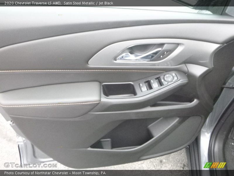 Satin Steel Metallic / Jet Black 2020 Chevrolet Traverse LS AWD