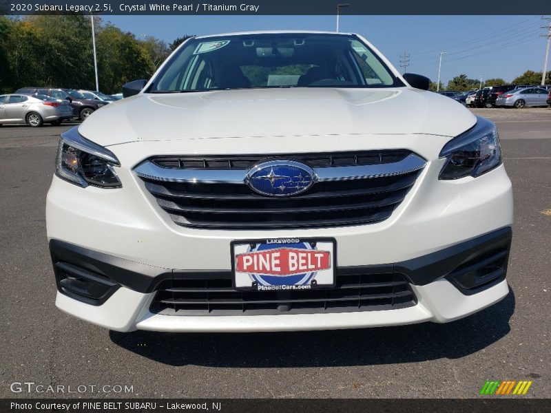 Crystal White Pearl / Titanium Gray 2020 Subaru Legacy 2.5i
