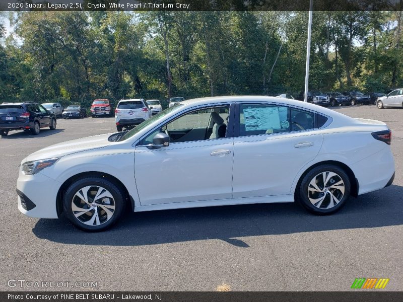 Crystal White Pearl / Titanium Gray 2020 Subaru Legacy 2.5i