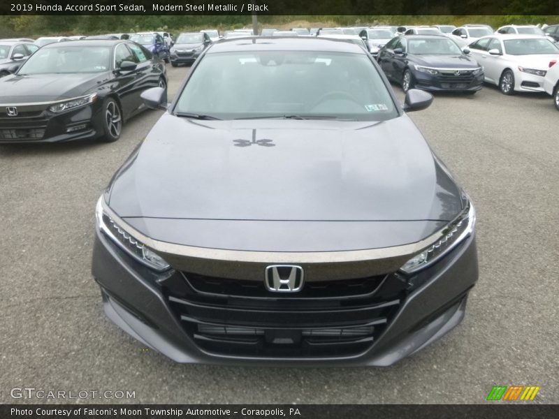 Modern Steel Metallic / Black 2019 Honda Accord Sport Sedan