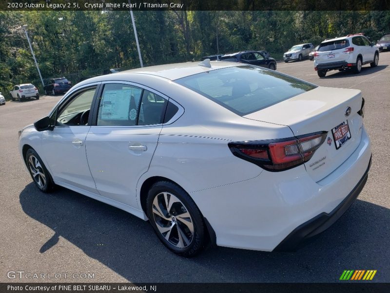 Crystal White Pearl / Titanium Gray 2020 Subaru Legacy 2.5i