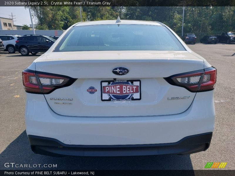 Crystal White Pearl / Titanium Gray 2020 Subaru Legacy 2.5i