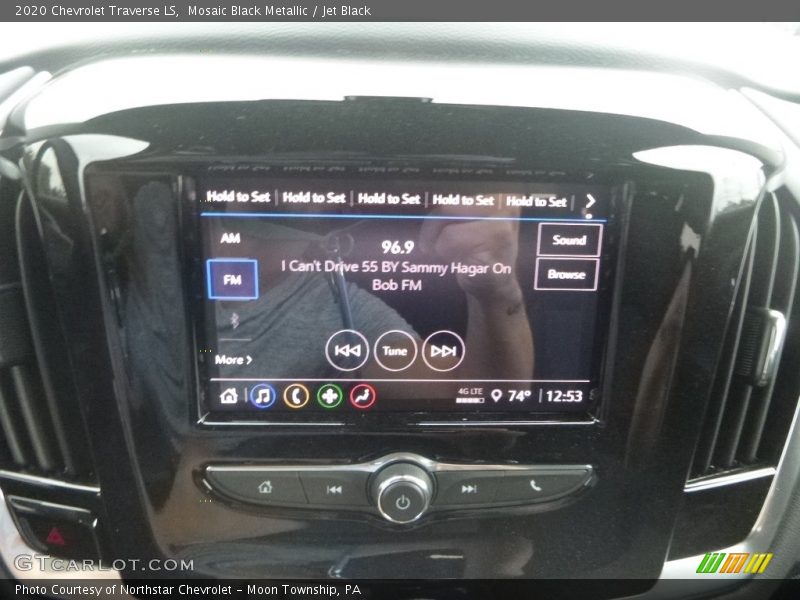 Mosaic Black Metallic / Jet Black 2020 Chevrolet Traverse LS