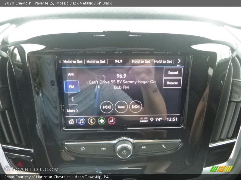 Mosaic Black Metallic / Jet Black 2020 Chevrolet Traverse LS