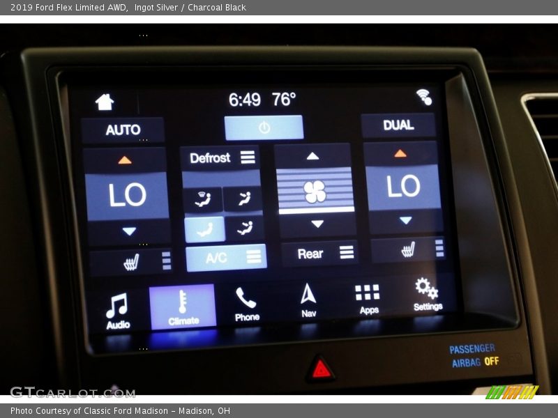 Ingot Silver / Charcoal Black 2019 Ford Flex Limited AWD
