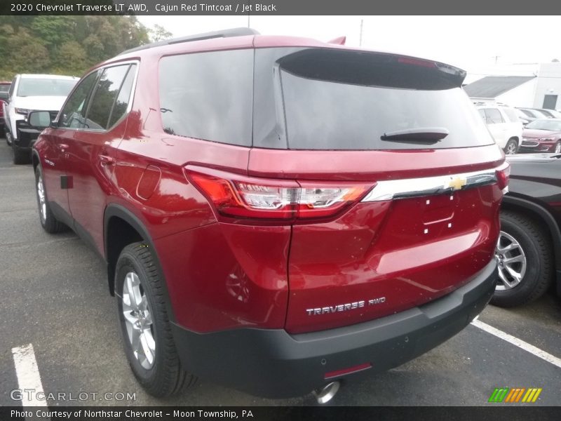 Cajun Red Tintcoat / Jet Black 2020 Chevrolet Traverse LT AWD