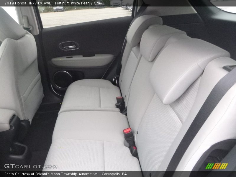 Platinum White Pearl / Gray 2019 Honda HR-V EX AWD
