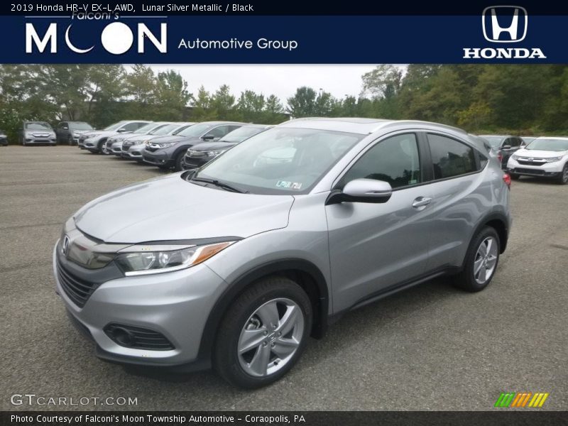 Lunar Silver Metallic / Black 2019 Honda HR-V EX-L AWD