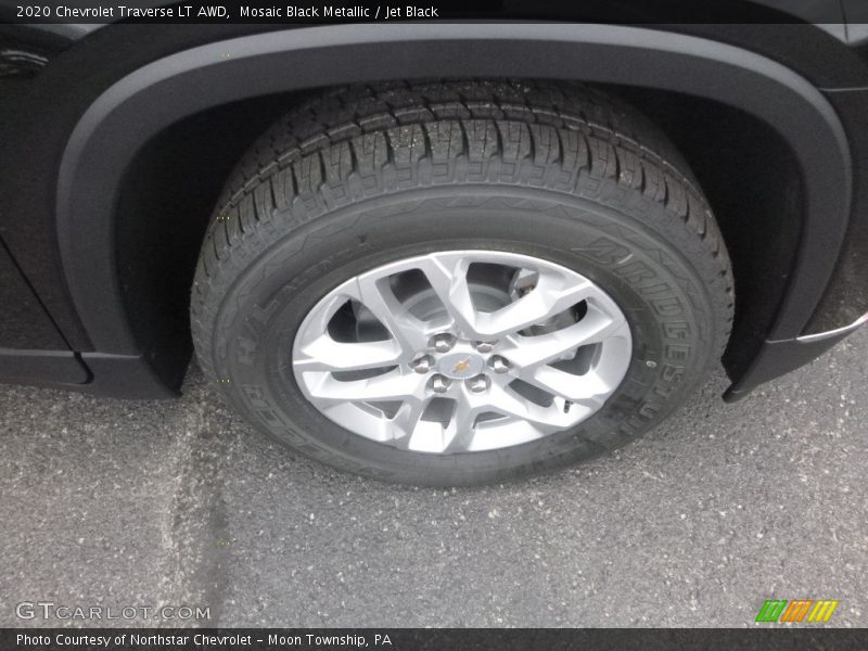 Mosaic Black Metallic / Jet Black 2020 Chevrolet Traverse LT AWD