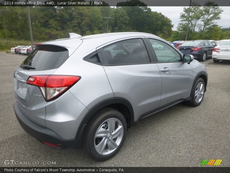 Lunar Silver Metallic / Black 2019 Honda HR-V EX-L AWD