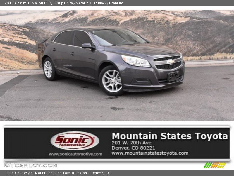 Taupe Gray Metallic / Jet Black/Titanium 2013 Chevrolet Malibu ECO